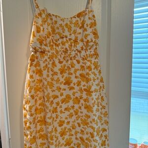 Le Lis Yellow Floral Midi Dress